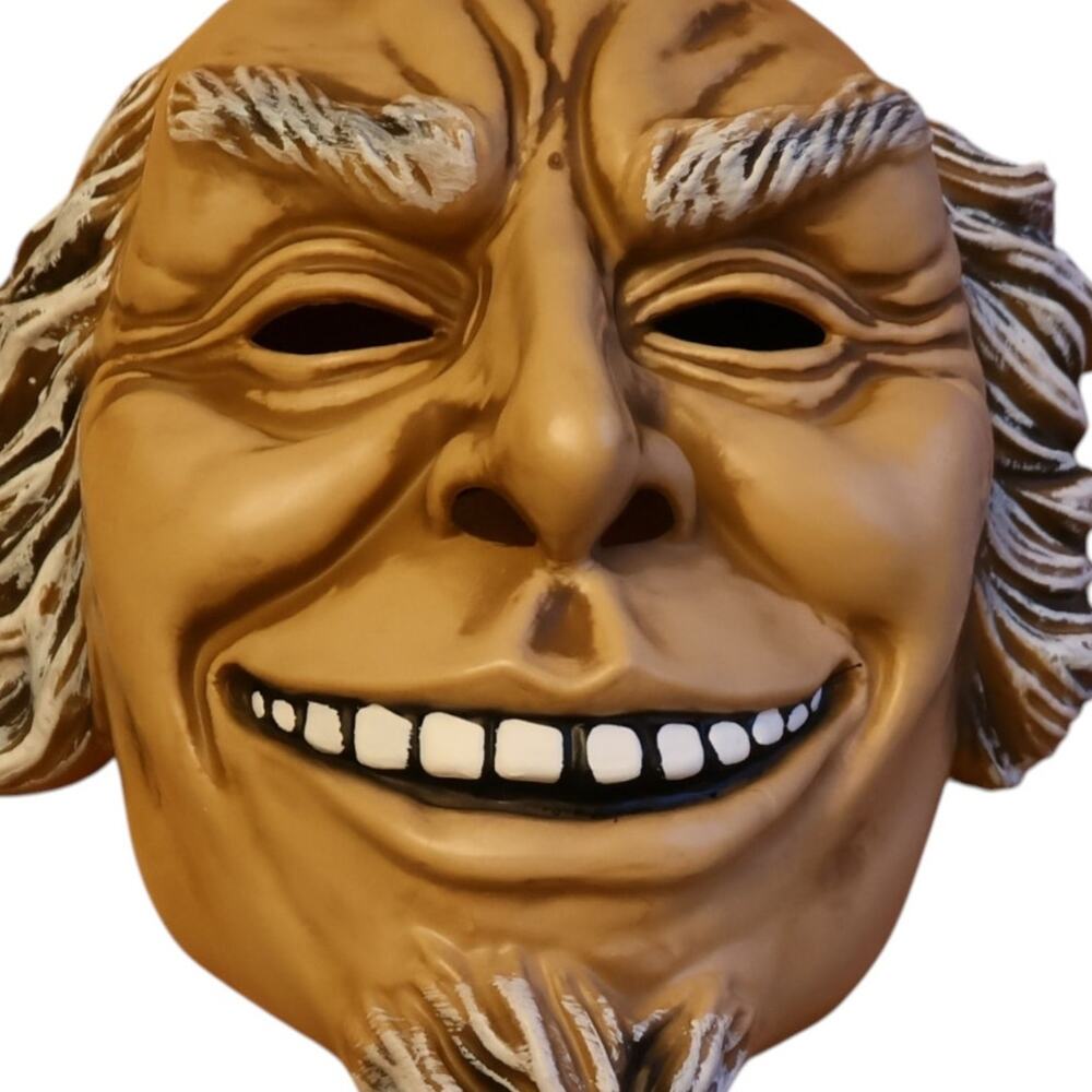 Vintage Old Man Face Mask Comedy Theater Costume Rubber Latex Style Novelty - Picture 3 of 6